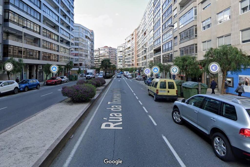Espacioso Piso Con Garaje Cerca Del Centro De Vigo Exterior foto